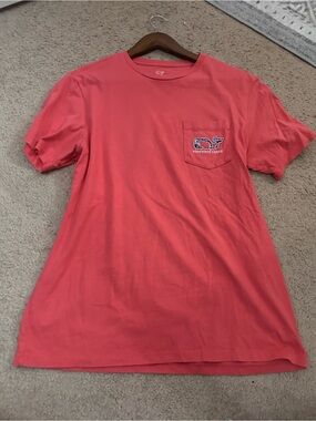 Vineyard Vines Coral Short Sleeve Pocket Tee